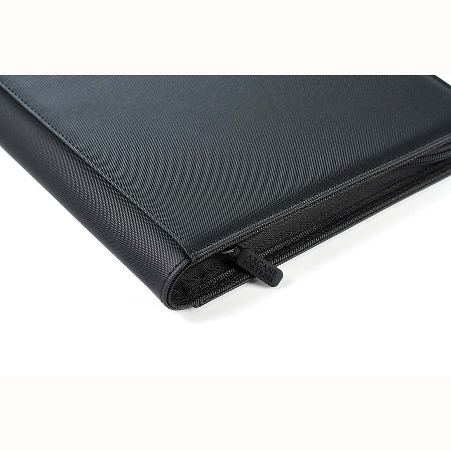Arcane Fortress Binder - 9PKT Sideloading Zipper Binder - Black - Image 2
