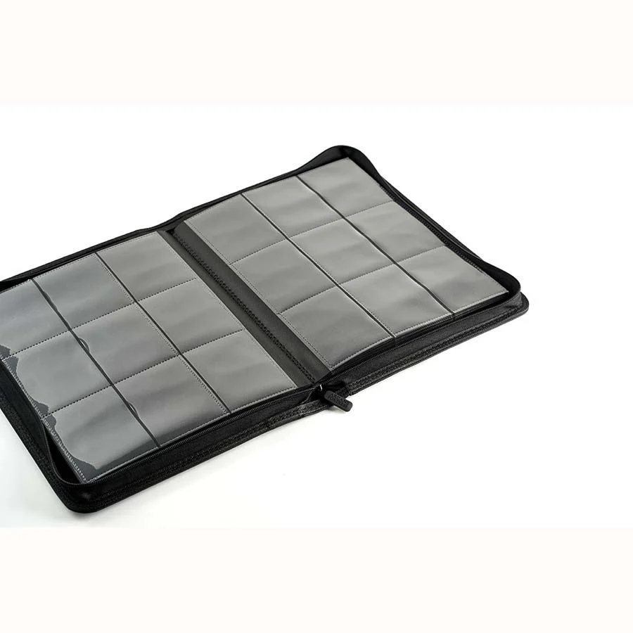 Arcane Fortress Binder - 9PKT Sideloading Zipper Binder - Black - Image 3