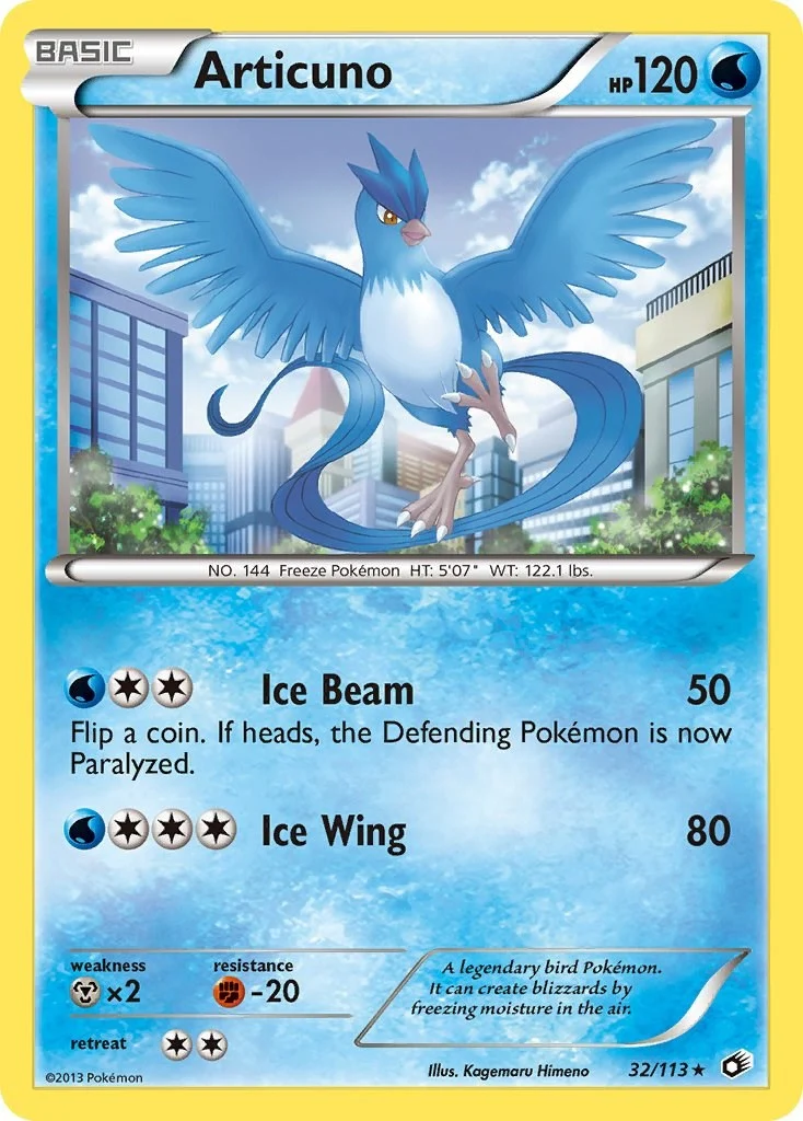 Articuno (32/113) (Legendary Treasures)