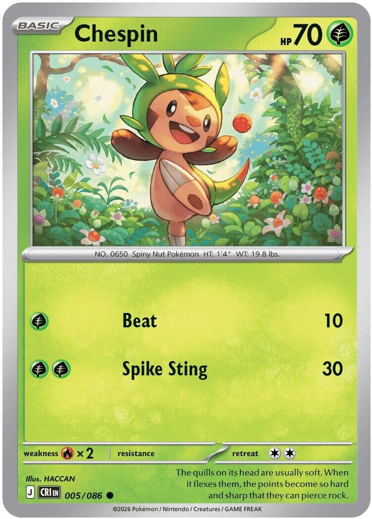 Chespin (005/086) (ME04: Chaos Rising)