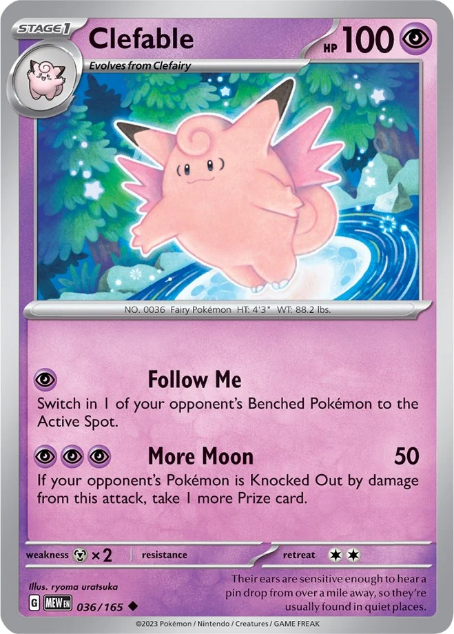 Clefable (036/165) (SV: Scarlet & Violet 151) (MEW)