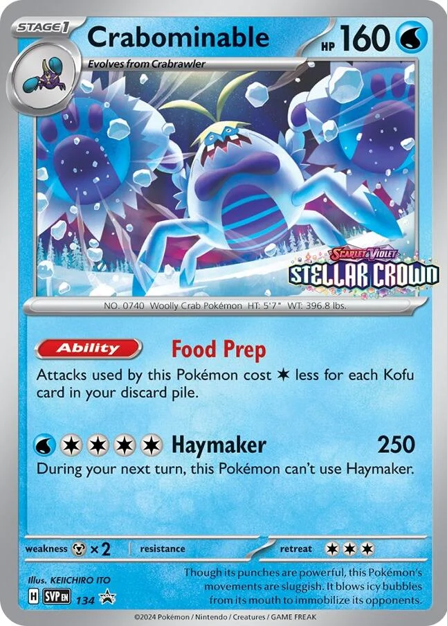 Crabominable - 134 (134/142) (SV: Scarlet & Violet Promo Cards) (SVP)