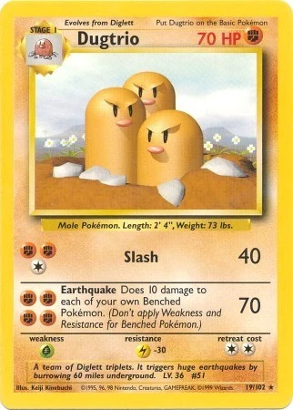 Dugtrio (019/102) (Base Set)