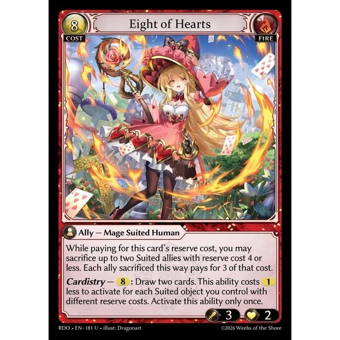 Eight of Hearts (181) (Radiant Origins)