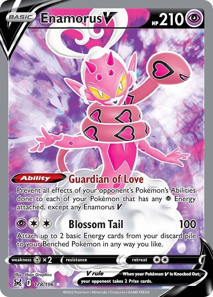 Enamorus V (Full Art) (178/196) (SWSH11: Lost Origin) (SWSH11)