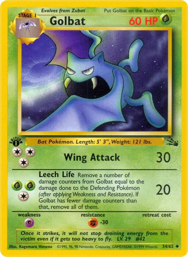 Golbat (34/62) (Fossil)