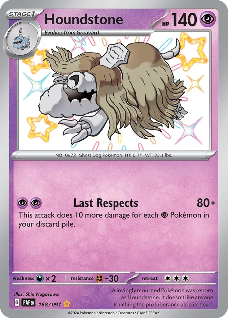 Houndstone (168/091) (SV: Paldean Fates)