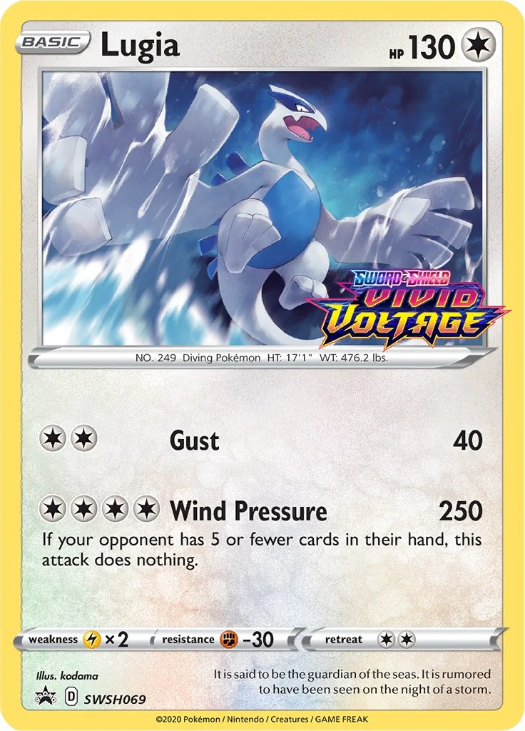 Lugia - SWSH069 (Prerelease) (SWSH069) (SWSH: Sword & Shield Promo Cards) (SWSD)