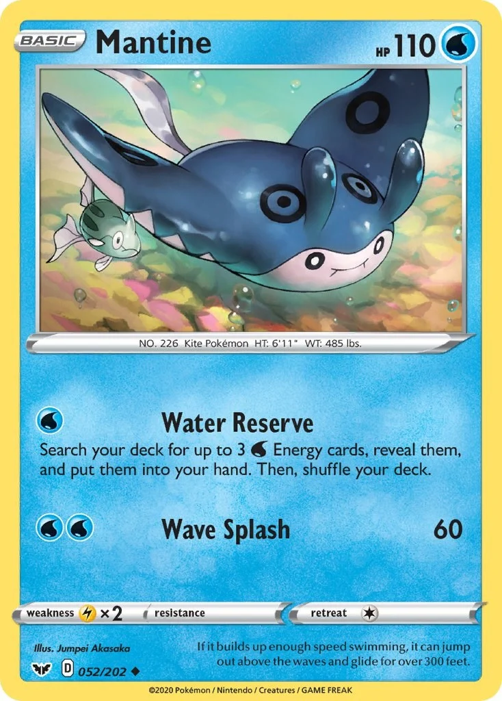 Mantine (052/202) (SWSH01: Sword & Shield Base Set)