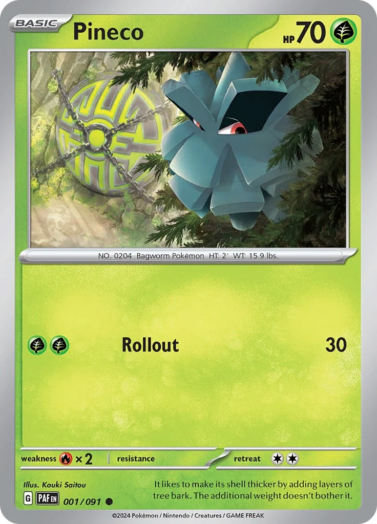 Pineco (001/091) (SV: Paldean Fates)