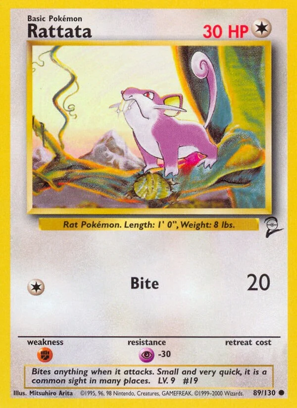 Rattata (089/130) (Base Set 2)