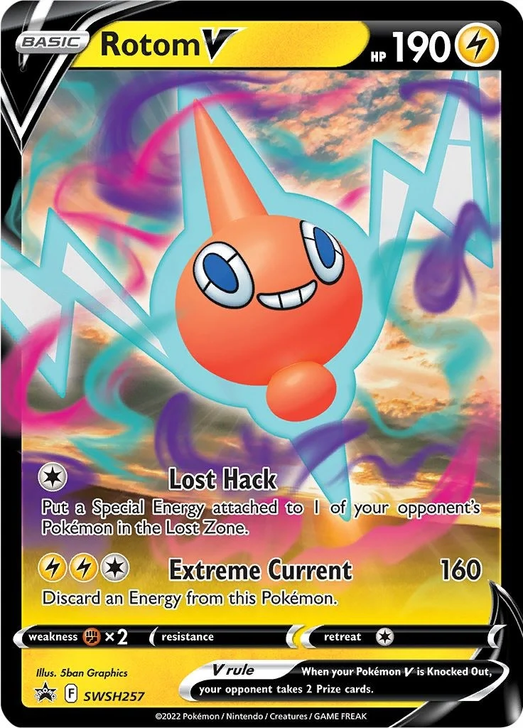Rotom V - SWSH257 (SWSH257) (SWSH: Sword & Shield Promo Cards) (SWSD)