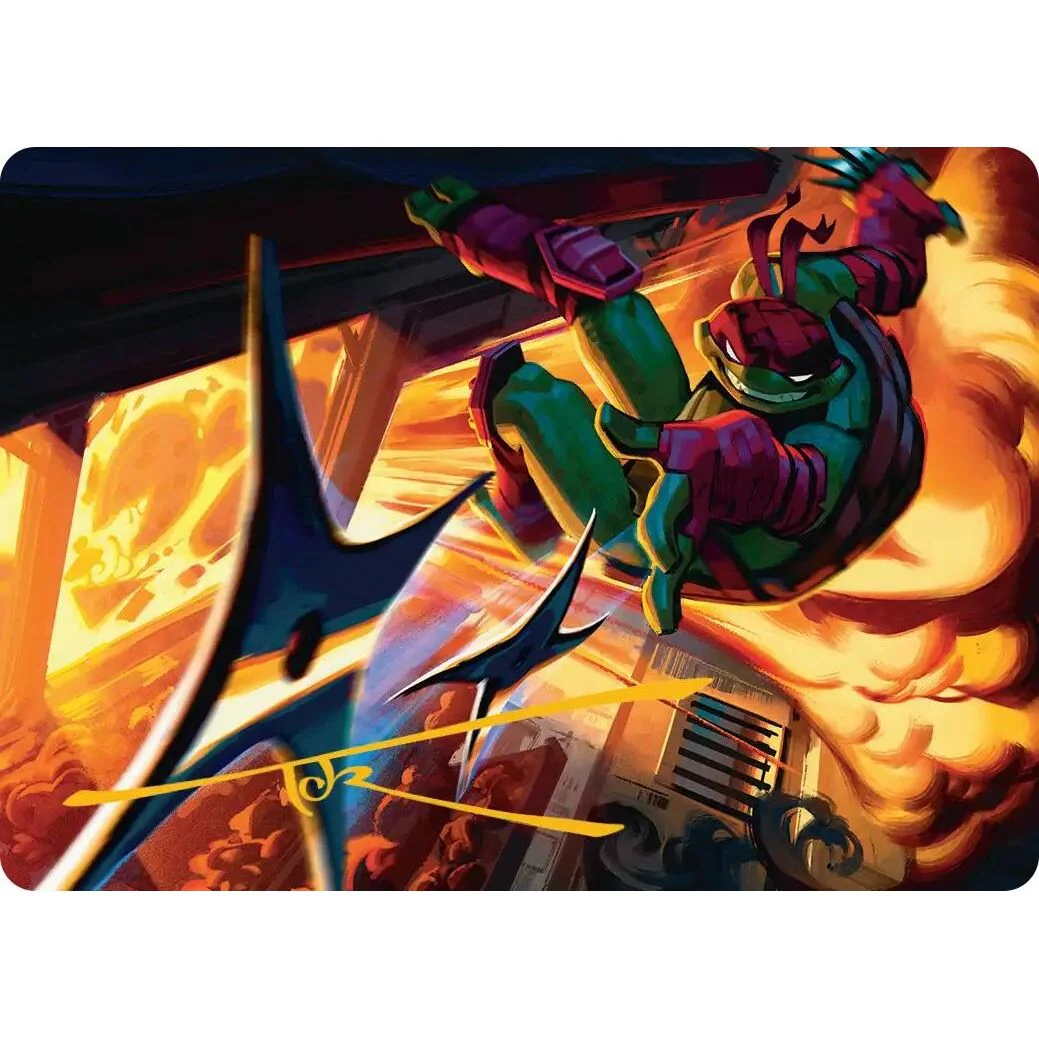 Storm of Steel Art Card (Gold-Stamped Signature) (48) (Teenage Mutant Ninja Turtles)