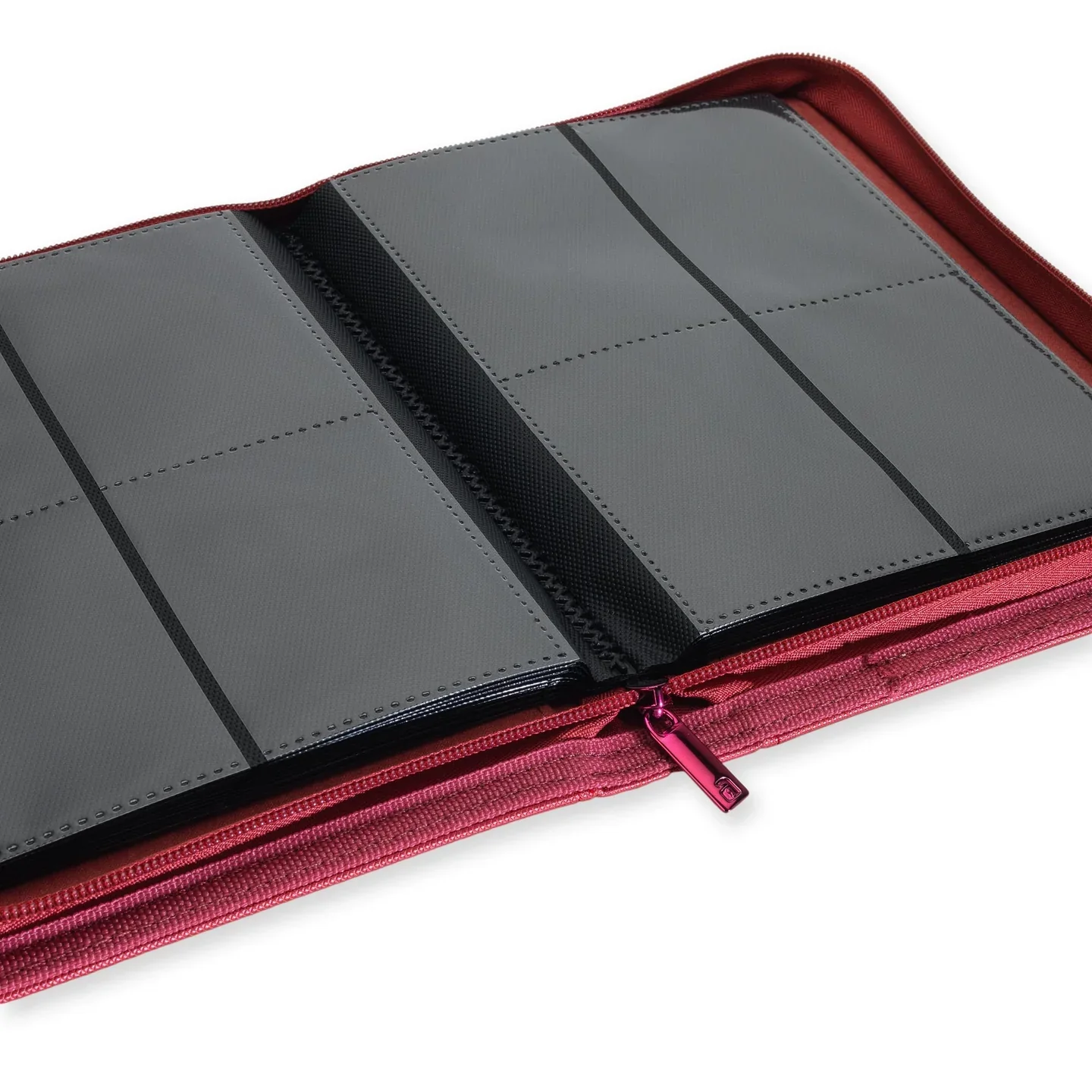 Vaultx - 4-Pocket Exo-Tec® Zip Binder - Metallic Red - Image 2