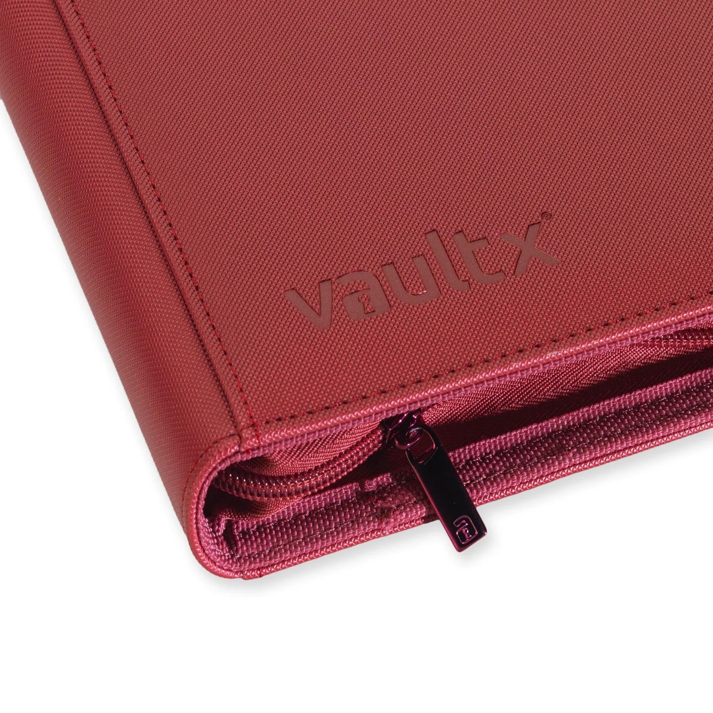 Vaultx - 4-Pocket Exo-Tec® Zip Binder - Metallic Red - Image 9