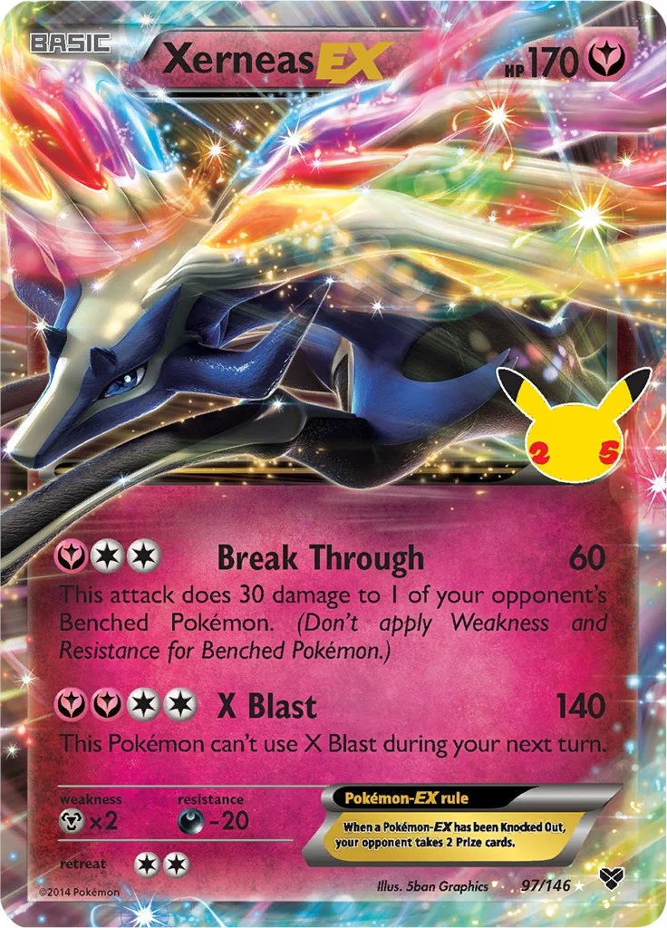 Xerneas EX (97/146) (Celebrations: Classic Collection) (CCC)