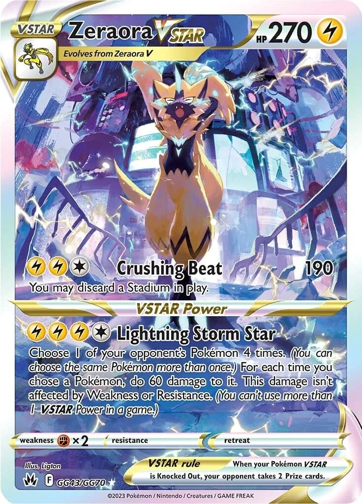 Zeraora VSTAR (GG43/GG70) (SWSH: Crown Zenith: Galarian Gallery)